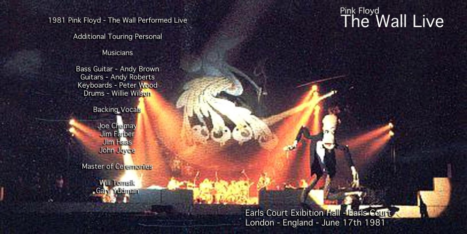 PINK FLOYD THE WALL EARLS COURT JUNE 17th 1981 ACE BOOTLEGS